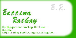 bettina ratkay business card